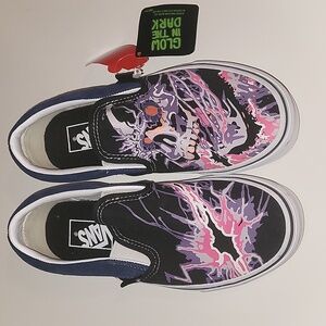 Vans Classic Slip On Zap Glow In The Dark Sneakers Sz 7, Men: 5.5